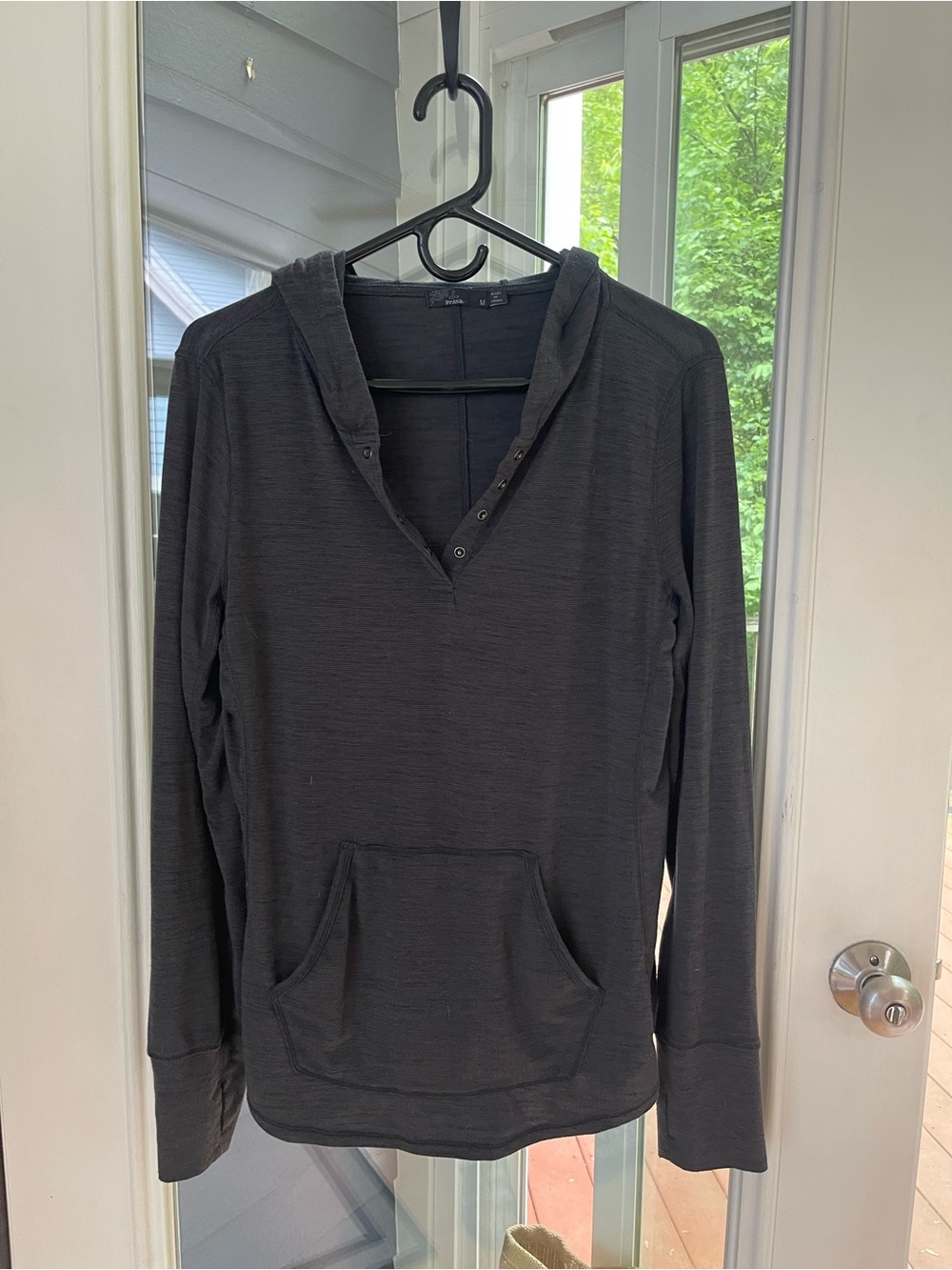 Prana Charcoal Sunshade Hooded Women's Pullover